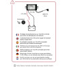 Convertisseur 10V à 50V vers USB-C 5V - Compatible Trackers GPS Beepings - Adapté aux Voitures, Motos, Scooter, Camping-Car, Cam