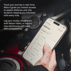 Beeline Moto II Traqueur GPS de Moto Nouvelle génération | Design Compact, Construction étanche, Affichage Simple et Batterie de