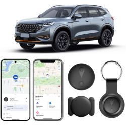 Traceur GPS Voiture, Caché Traceur Voi-ture Magnétique, Compatible avec iOS et Android, Traceur GPS sans Abonnement sans SIM, Co