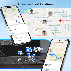 Traceur GPS Voiture, Caché Traceur Voi-ture Magnétique, Compatible avec iOS et Android, Traceur GPS sans Abonnement sans SIM, Co