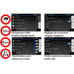 GPS Poids Lourd 9 Pouces Navipro 9XLs GPS pour Camion et Bus, Voiture Europe 48 Pays