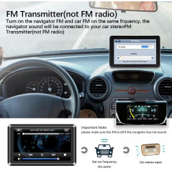 NEWFUN GPS Voiture,7 Pouce GPS Poids Lourds,Auto Navigation avec HD Écran Tactile,Multi-Languages Guidage Vocale 2025 Cartograph