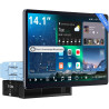 [14,1" qled] atotozone autoradio android avec gps intégré tableau de bord, 1din & 2 din écran flexview, agent ia, liveview à dis