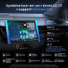 [12.5" QLED] X10 AI Autoradio Android, 1DIN & 2 DIN, Écran Flexview, DVR Double caméra, Vision IA, LiveView à Distance, 8G+128G,
