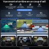 [12.5" QLED] X10 AI Autoradio Android, 1DIN & 2 DIN, Écran Flexview, DVR Double caméra, Vision IA, LiveView à Distance, 8G+128G,