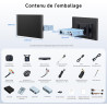 [12.5" QLED] X10 AI Autoradio Android, 1DIN & 2 DIN, Écran Flexview, DVR Double caméra, Vision IA, LiveView à Distance, 8G+128G,