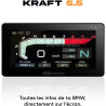 Kraft 5.5 Système Intelligent pour Motos BMW, Écran 5,5 Pouces, CarPlay/Android Auto, Navigation GPS Waze/Maps, Plug & Play, Con