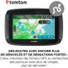 TomTom GPS Moto RIDER 500 - 4, 3 pouces, Cartographie Europe, TomTom Traffic, Alertes des zones de Danger, Appel Mains-Libres