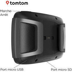 TomTom GPS Moto RIDER 500 - 4, 3 pouces, Cartographie Europe, TomTom Traffic, Alertes des zones de Danger, Appel Mains-Libres