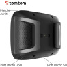 TomTom GPS Moto RIDER 500 - 4, 3 pouces, Cartographie Europe, TomTom Traffic, Alertes des zones de Danger, Appel Mains-Libres