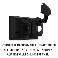 Garmin CamperCam 795, EU MT-D - GPS pour Camping-Cars et caravanes avec Dash Cam intégrée Noir