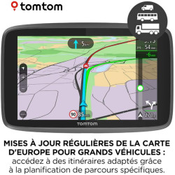 TomTom GPS Poids Lourds GO Professional 520 - 5 pouces, Cartographie Europe 49, Trafic via Smartphone