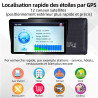GPS Voiture, Carte de l'europe 2025, 7 Pouces/18CM, Navigation Hors Ligne, Mises à Jour Gratuites, Voix Réelles, Alerte Vitesse 