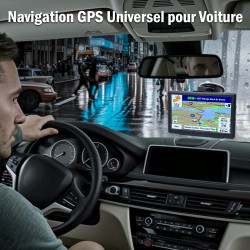 Riloer GPS Poids Lourds GPS Voiture 7 Pouces 2025 avec Cartes Europe à Vie Navigation Intelligente, Alerte Radar, Écran HD, Émet
