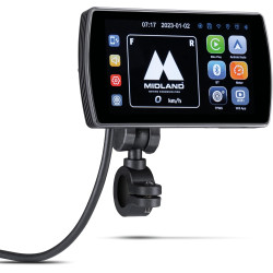 Midland - bikeplay pro, accessoires moto bleutooth - navigateur moto écran miroring tactile 5,5" compatible avec android auto et