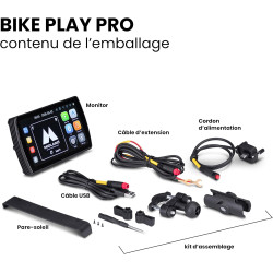 Midland - bikeplay pro, accessoires moto bleutooth - navigateur moto écran miroring tactile 5,5" compatible avec android auto et
