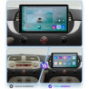 hizpo 9 pouces écran tactile Autoradio compatible avec Fiat 500 2007-2014 avec Carplay/Android Auto 4-core UPC 2+32GB DAB Adapta