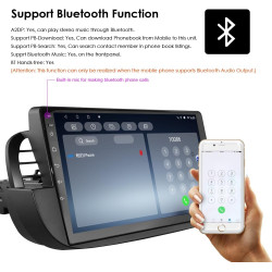 hizpo 9 pouces écran tactile Autoradio compatible avec Fiat 500 2007-2014 avec Carplay/Android Auto 4-core UPC 2+32GB DAB Adapta