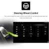 hizpo 9 pouces écran tactile Autoradio compatible avec Fiat 500 2007-2014 avec Carplay/Android Auto 4-core UPC 2+32GB DAB Adapta