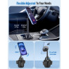 Support de téléphone pour voiture compatible avec MagSafe, rotation à 360° et bras extensible rapide, support de téléphone pour 