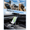 Support de téléphone pour voiture compatible avec MagSafe, rotation à 360° et bras extensible rapide, support de téléphone pour 