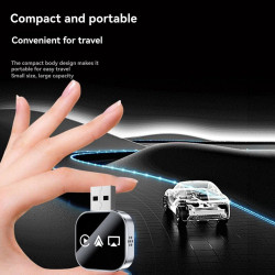 Adaptateur Carplay sans Fil, Smart Carplay, Airplay, Android Auto, Clé USB, Filaire, Carplay vers Plug and Play sans Fil