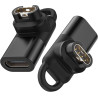 2Pack USB C Adaptateur de Chargeur Watch, 90° Connecteur Câble Type C pour Fenix 8 7 6 5 E, Forerunner 970 570 965 265 165 55, I