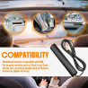 Antenne Dab Dab+, Antenne Autoradio Numérique SMA FM Dab+ Universelle avec Adaptateur SMA et 3M Câble, Compatible avec Ford, Ren