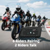Ejeas v6 pro + casque de moto bleutooth 5.1, version améliorée v6 pro, équipé d'une interface de type c (lot de 2)