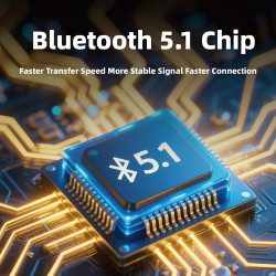 Ejeas v6 pro + casque de moto bleutooth 5.1, version améliorée v6 pro, équipé d'une interface de type c (lot de 2)