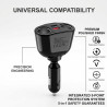 Double Allume Cigare USB C Prise Allume-Cigare Voiture avec 2 Ports USB, Prise USB C et Affichage LED, Chargeur USB Universel po