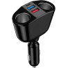 Double Allume Cigare USB C Prise Allume-Cigare Voiture avec 2 Ports USB, Prise USB C et Affichage LED, Chargeur USB Universel po