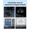 Ottocast play2video ultra, 3-en-1 boîtier ai pour netflix/youtube/prime video, adaptateur carplay sans fil & android auto avec c