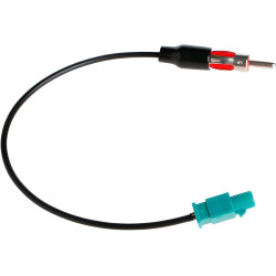 Adaptateur Antenne Autoradio FAKRA à DIN, Câble Rallonge 30cm, Connecteur Radio Voiture Universel pour Lecteur CD/Stéréo HD, Ada