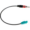 Adaptateur Antenne Autoradio FAKRA à DIN, Câble Rallonge 30cm, Connecteur Radio Voiture Universel pour Lecteur CD/Stéréo HD, Ada