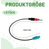 Adaptateur Antenne Autoradio FAKRA à DIN, Câble Rallonge 30cm, Connecteur Radio Voiture Universel pour Lecteur CD/Stéréo HD, Ada