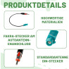 Adaptateur Antenne Autoradio FAKRA à DIN, Câble Rallonge 30cm, Connecteur Radio Voiture Universel pour Lecteur CD/Stéréo HD, Ada