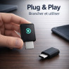Adaptateur CarPlay sans Fil et Android Auto 2 en 1 - WiFi 6 5GHz Mini USB Convertit Câble en sans Fil - Plug & Play Connexion Ra