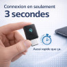 Adaptateur CarPlay sans Fil et Android Auto 2 en 1 - WiFi 6 5GHz Mini USB Convertit Câble en sans Fil - Plug & Play Connexion Ra