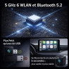 Adaptateur CarPlay sans Fil et Android Auto 2 en 1 - WiFi 6 5GHz Mini USB Convertit Câble en sans Fil - Plug & Play Connexion Ra