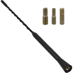 Antenne De Voiture Noire De 11 Pouces, Antenne Universelle pour Autoradio, Compatible avec Tous Les Modèles De Voiture, Étanche 