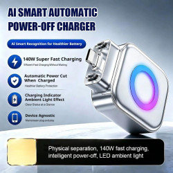 Adaptateur de charge intelligent à arrêt automatique, séparateur entièrement chargé, protecteur de câble de charge à déconnexion