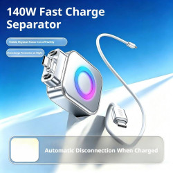Adaptateur de charge intelligent à arrêt automatique, séparateur entièrement chargé, protecteur de câble de charge à déconnexion
