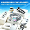 Adaptateur de charge intelligent à arrêt automatique, séparateur entièrement chargé, protecteur de câble de charge à déconnexion