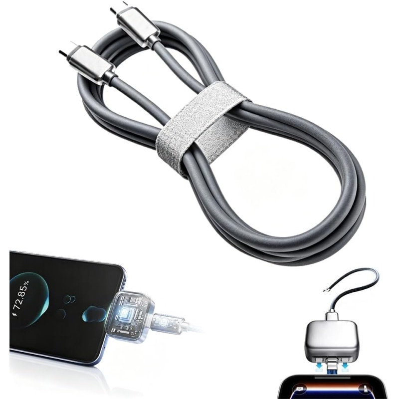 Adaptateur de charge intelligent à arrêt automatique, séparateur entièrement chargé, protecteur de câble de charge à déconnexion