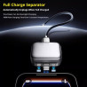 Adaptateur de charge intelligent à arrêt automatique, séparateur entièrement chargé, protecteur de câble de charge à déconnexion