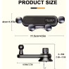 1 support de téléphone de voiture avec verrouillage stable, design anti-secousses – Poignée réglable pour grille d'aération, mat
