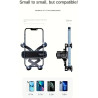 1 support de téléphone de voiture avec verrouillage stable, design anti-secousses – Poignée réglable pour grille d'aération, mat