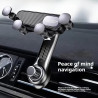 1 support de téléphone de voiture avec verrouillage stable, design anti-secousses – Poignée réglable pour grille d'aération, mat