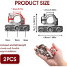 1 Paire Connecteur Batterie 12V Cosse Batterie Voiture Positive Négative Coupe Circuit à Loisir 3 Voies Sécurisées en Laiton à S